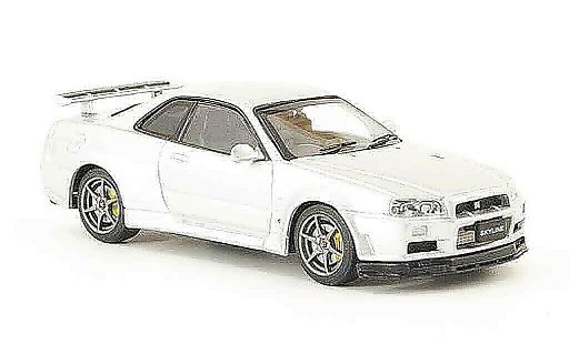 Nissan Skyline R34 1/43 Ebbro GT R V Spec II grey metallisee 2001 02 diecast model cars