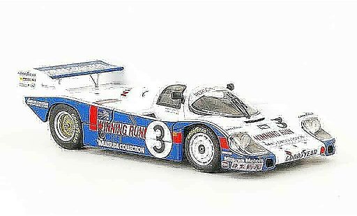 Porsche 956 1983 1/43 Ebbro No.3 Winning Run WEC Japan diecast model cars