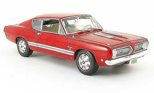 Plymouth Barracuda 1968 1/18 Highway 61 red diecast model cars
