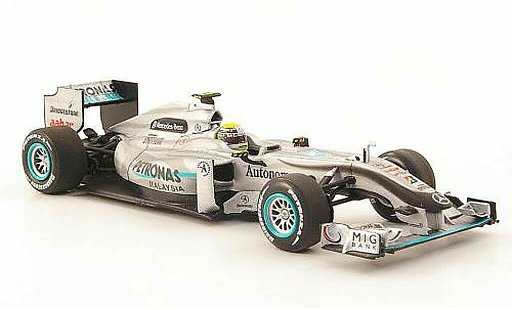 Mercedes F1 2010 1/43 Minichamps GP MGP W01 No.4 Petronas N.Rosberg GP Malaysia diecast model cars