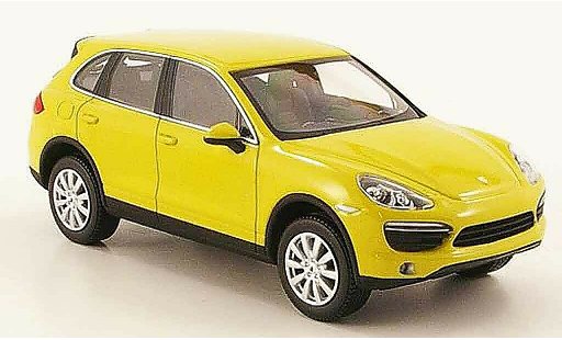 Porsche Cayenne S 1/43 Minichamps yellow 2010 diecast model cars