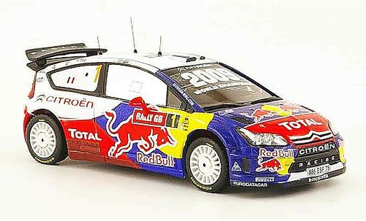 Citroen C4 WRC 2009 1/43 IXO no.1 total winner wales gb rallye diecast model cars