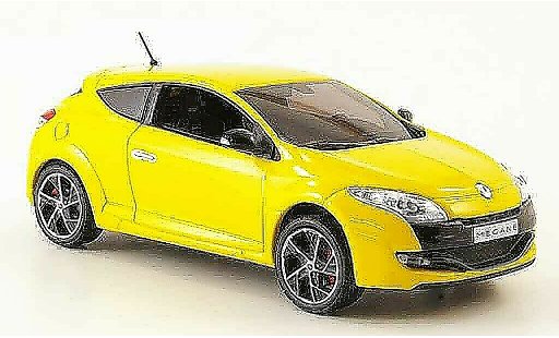 Renault Megane Sport 1/43 Norev yellow 2009 diecast model cars