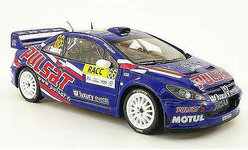 Peugeot 307 WRC 1/18 Sun Star no.66 pulsat racc rallye catalunya 2009 diecast model cars