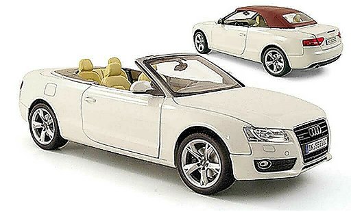 Audi A5 cabriolet 1/18 Norev Convertible white 2009 diecast model cars