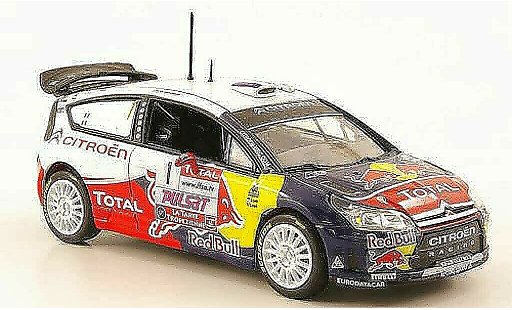Citroen C4 WRC 2009 1/43 Norev No.1 Red Bull - Total Rally du Var diecast model cars