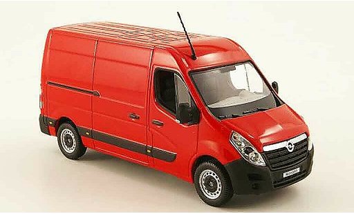 Opel Movano Base 1/43 Norev van red 2010 diecast model cars