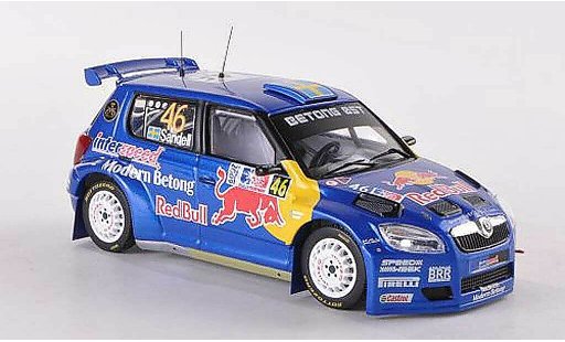 Skoda Fabia S2000 1/43 IXO No.46 Red Bull Rally Norwegen 2009 Sandell/Axelsson diecast model cars