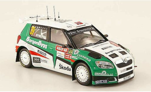 Skoda Fabia S2000 1/43 IXO No.39 Rally Great Britain 2009 Brynildsen/Giraudet diecast model cars