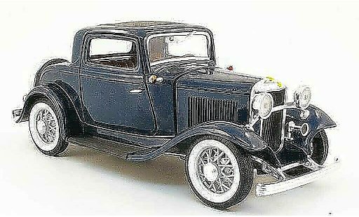 Ford Hot Rod 1932 1/18 Yat Ming 3 window coupe blue diecast model cars