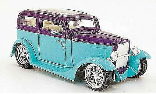 Ford Model A Sedan 1/18 Yat Ming turquoise/purple with Panoramaroof 1931 diecast model cars
