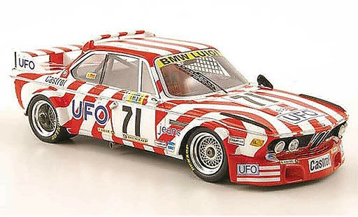 Bmw 3.0 CSL 1/43 Spark No.71 UFO 24h Le Mans 1977 diecast model cars