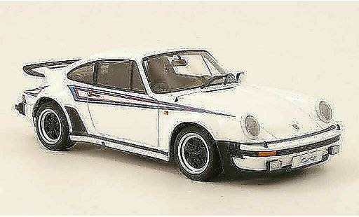 Porsche 911 Turbo 1/18 Autoart 3.0 white avec deco type martini 1975 diecast model cars