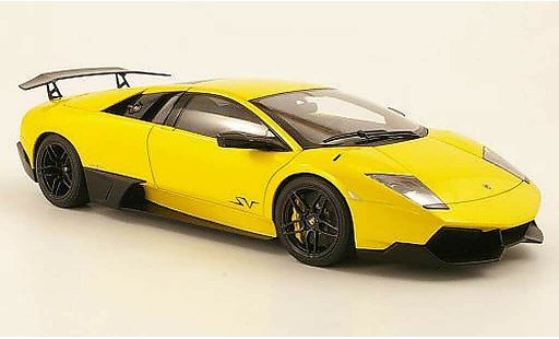 Lamborghini Murcielago LP670 1/18 Autoart 4 SV yellow 2009 diecast model cars