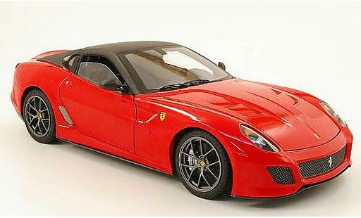Ferrari 599 GTO 1/18 Hot Wheels Elite red/noir diecast model cars
