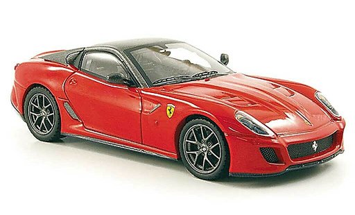 Ferrari 599 GTO 1/43 Hot Wheels Elite red/grey (Elite) diecast model cars