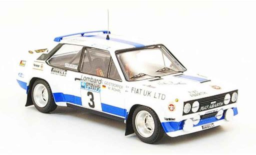 Fiat 131 Abarth 1/43 Trofeu No.3 RAC Rally 1979 diecast model cars