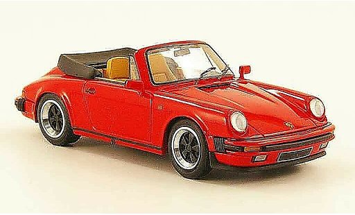 Porsche 911 Cabriolet 1/43 Look Smart Carrera 3.2 Convertible red open diecast model cars
