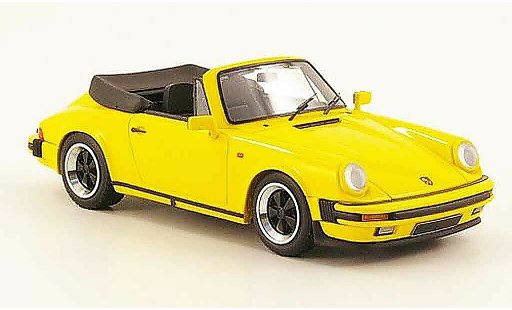 Porsche 911 Cabriolet 1/43 Look Smart Carrera 3.2 Convertible yellow open diecast model cars