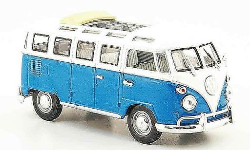 Volkswagen Combi Base 1/43 Yat Ming t1 samba blue white 1962 diecast model cars