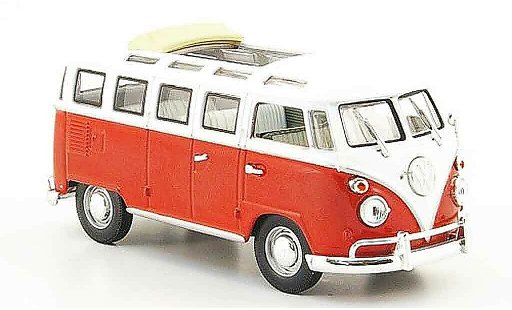 Volkswagen Combi Base 1/43 Yat Ming t1 samba red white 1962 diecast model cars