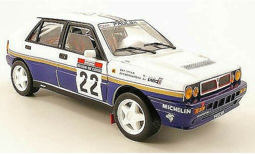 Lancia Delta HF Integrale 1/18 Sun Star no.22 rothmans tour de corse 1990 p.bernardini / p.dran diecast model cars