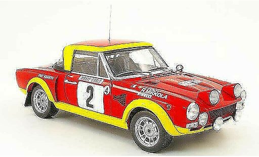 Fiat 124 Abarth 1/18 Sun Star no.2 rallye monte carlo 1975 diecast model cars