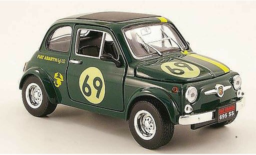 Fiat 500 Abarth 1/18 Mondo Motors 695ss green no.69 diecast model cars