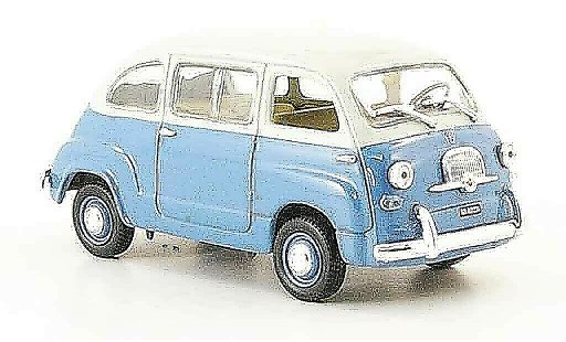 Fiat 600 Multipla 1/43 Norev blue white 1967 diecast model cars