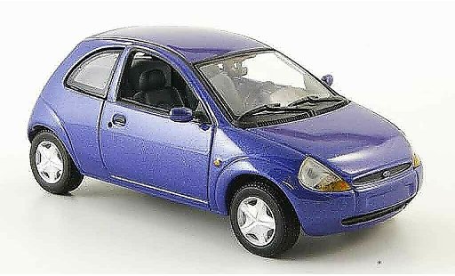Ford Ka Berline 1/43 Minichamps blue diecast model cars