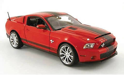 Shelby GT 500 2010 1/18 Shelby Collectibles super snake red/mattnoir diecast model cars
