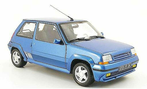 Renault 5 Turbo 1/18 Norev GT blue 1988 diecast model cars