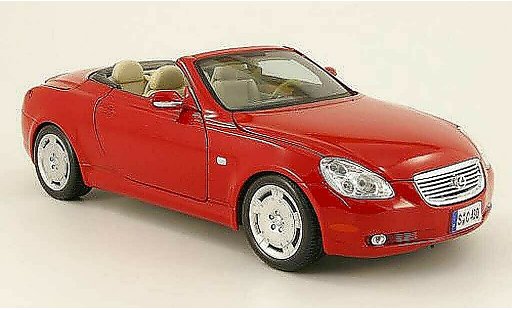 Lexus SC 430 1/18 Maisto red decapotable 2001 diecast model cars