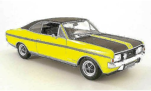 Opel Commodore A 1/18 Revell gs/e yellow/noir diecast model cars