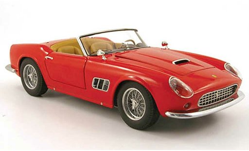 Ferrari 250 GT California 1/18 Hot Wheels spider red diecast model cars