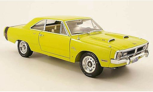 Dodge Dart 1971 1/18 Highway 61 340 swinger special yellow green diecast model cars