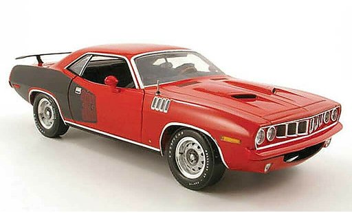 Plymouth Cuda 1971 1/18 Highway 61 383 red/noir diecast model cars