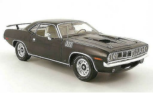 Plymouth Cuda 1971 1/18 Highway 61 383 noir diecast model cars