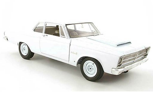 Plymouth Belvedere 1965 1/18 Highway 61 white diecast model cars