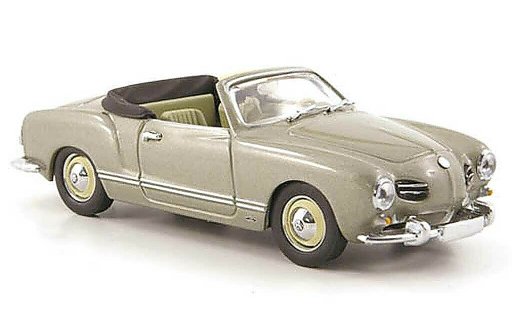 Volkswagen Karmann Ghia Cabriolet 1/43 Minichamps Ghia Convertible grey 1957 diecast model cars