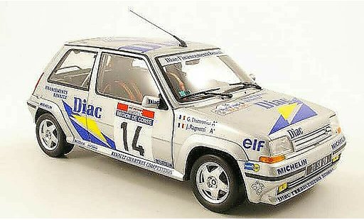 Renault 5 Rallye 1/18 Norev GT Turbo no.14 diac tour de corse 1990 j.ragnotti / g.thimonier diecast model cars