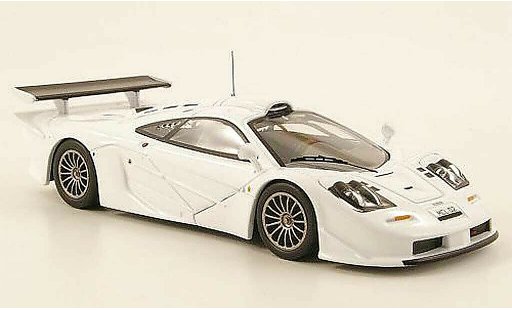 McLaren F1 GTR GTR Long Tail 1/43 IXO white Homologationsmodell 1997 diecast model cars