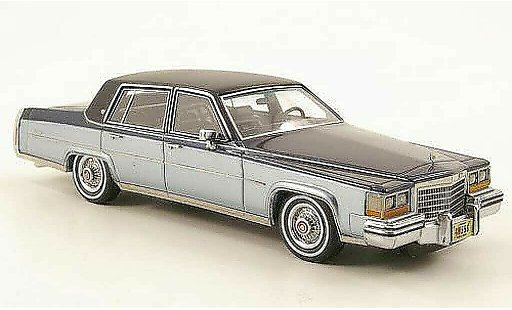 Cadillac Fleetwood Brougham 1/43 Neo blue /black-blue/black 1980 diecast model cars