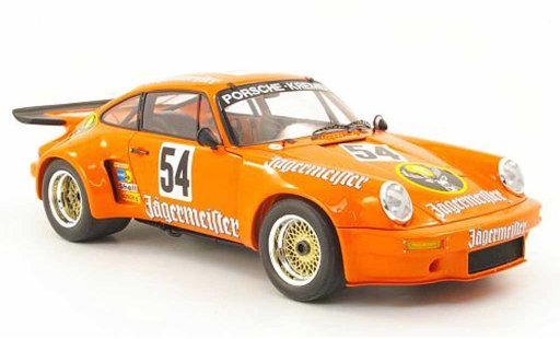Porsche 911 RSR 1/18 Spark 3.0 no.54 jagermeister b.wollek nurburgring 1975 diecast model cars
