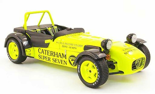 Caterham Super Seven JPE 1/18 Kyosho yellow diecast model cars