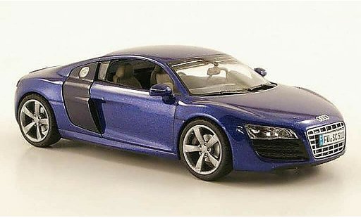 Audi R8 v10 1/43 Schuco 5.2 FSI blue diecast model cars