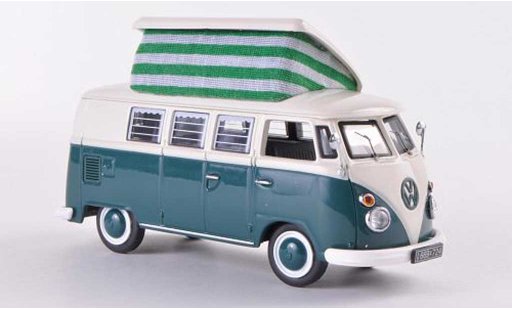 Volkswagen T1 Base 1/43 Schuco Campingbus green/white diecast model cars