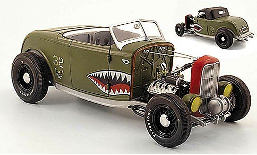Ford 32 Hot Rod 1/18 GMP series aero rat green diecast model cars