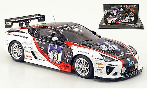 Lexus LFA Gazoo Racing 1/43 Minichamps No.51 24h ADAC Nurburgring 2010 diecast model cars