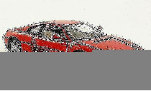 Ferrari 348 TB 1/18 Hot Wheels Elite red 1989 diecast model cars